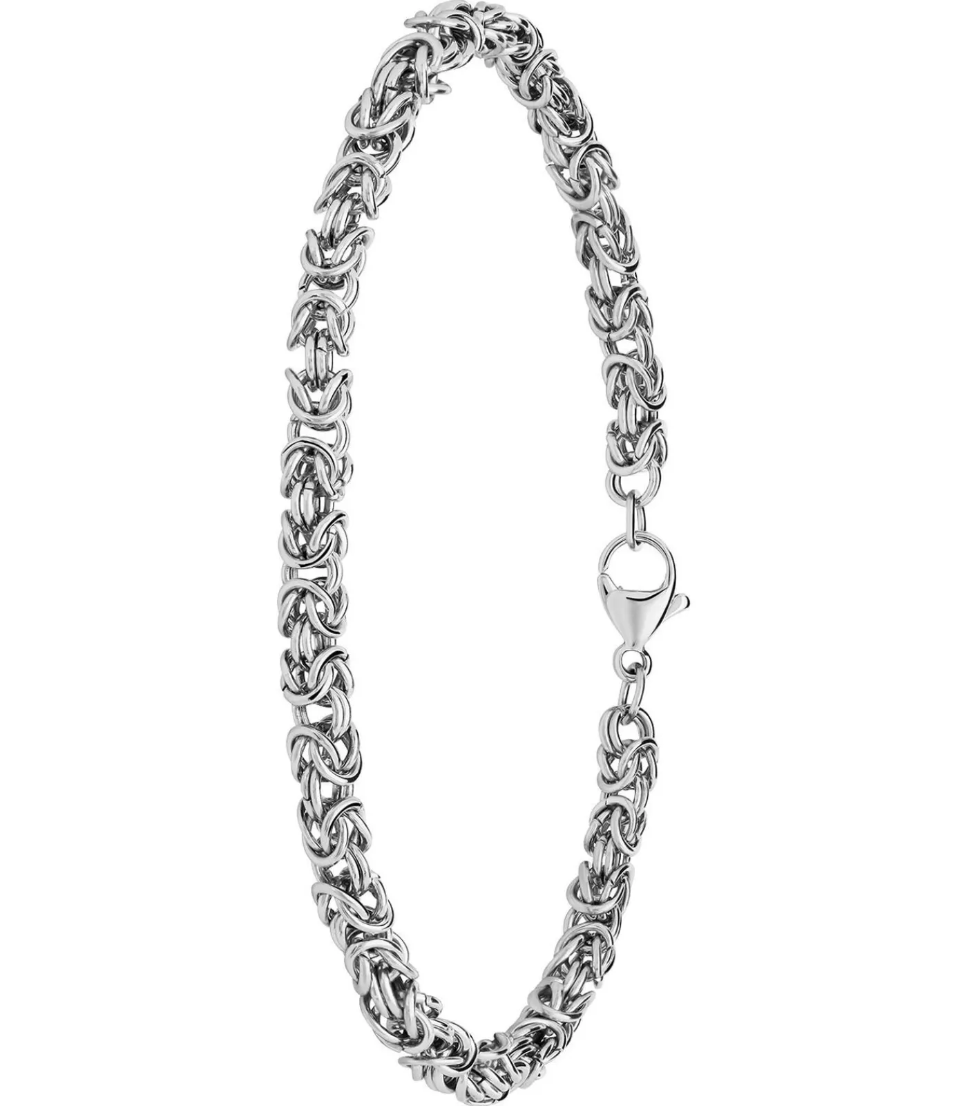 DAMES Lucardi Armband Staal 15 cm - Zilverkleurig