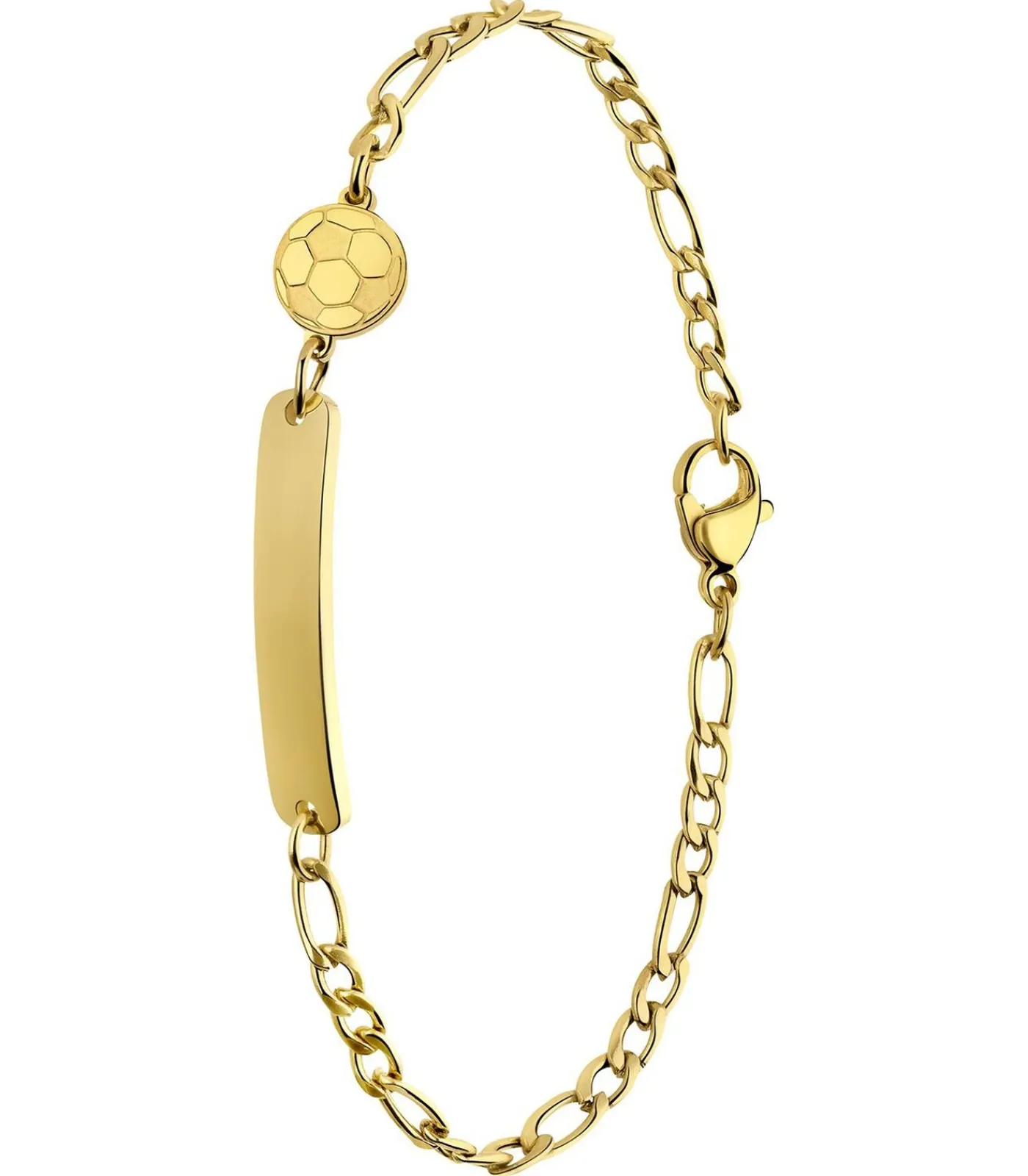 DAMES Lucardi Armband Staal 15 cm - Zilverkleurig