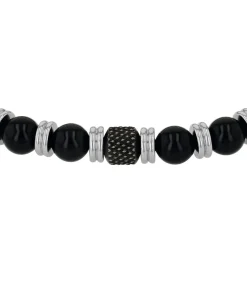 Online Armband voor mannen, roestvrij staal, agaat Heren Armbanden