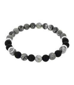 Clearance Armband voor mannen, roestvrij staal, jaspis, agaat Heren Armbanden