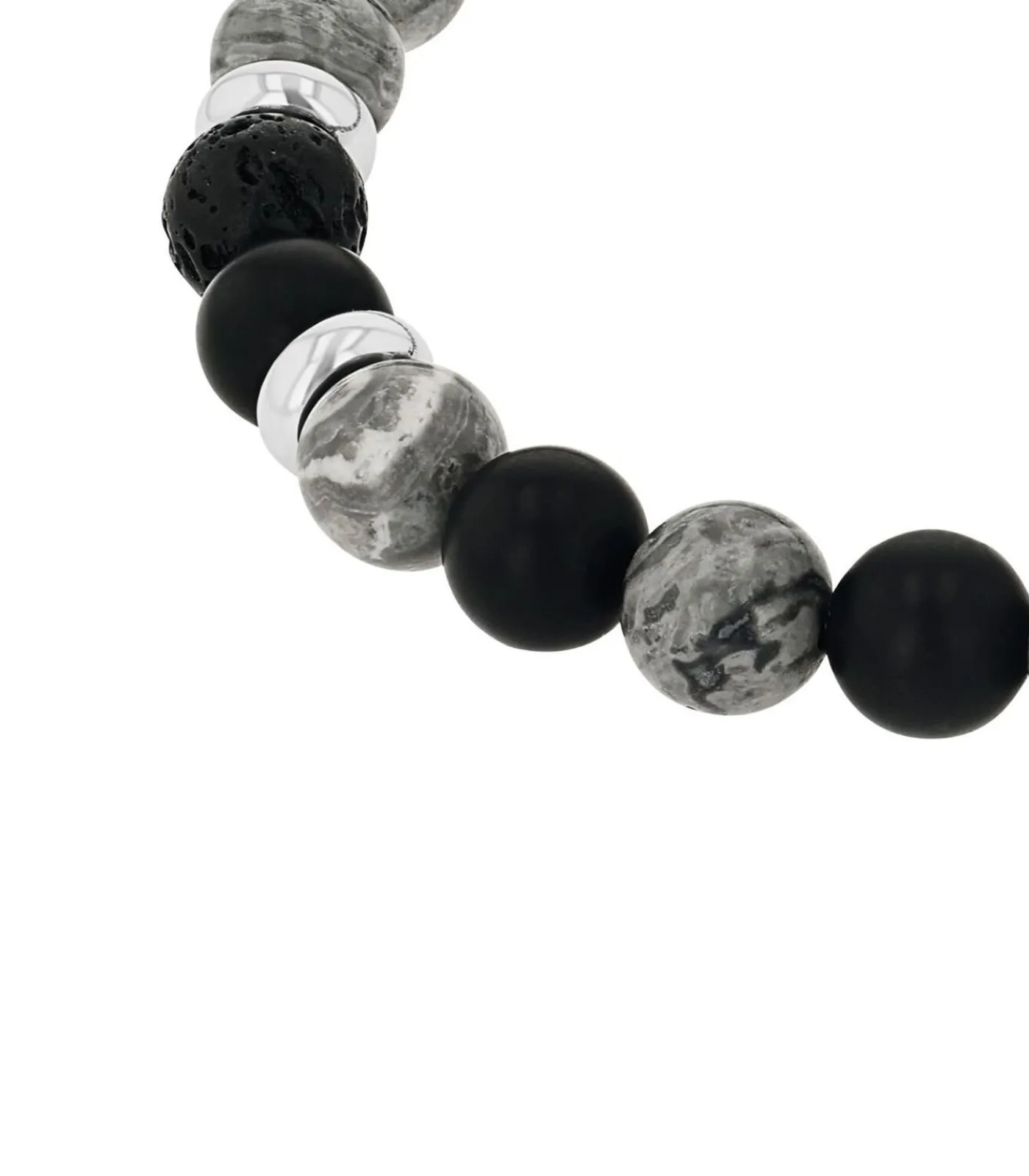 Clearance Armband voor mannen, roestvrij staal, jaspis, agaat Heren Armbanden