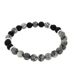 Clearance Armband voor mannen, roestvrij staal, jaspis, agaat Heren Armbanden