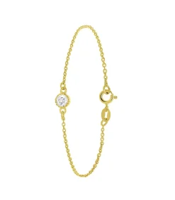 DAMES Lucardi Armband Zilver 19 cm - Goudkleurig