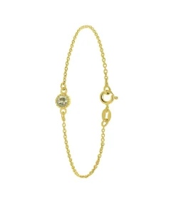 DAMES Lucardi Armband Zilver 19 cm - Goudkleurig