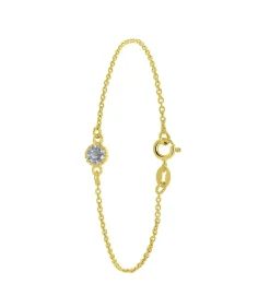 DAMES Lucardi Armband Zilver 19 cm - Goudkleurig