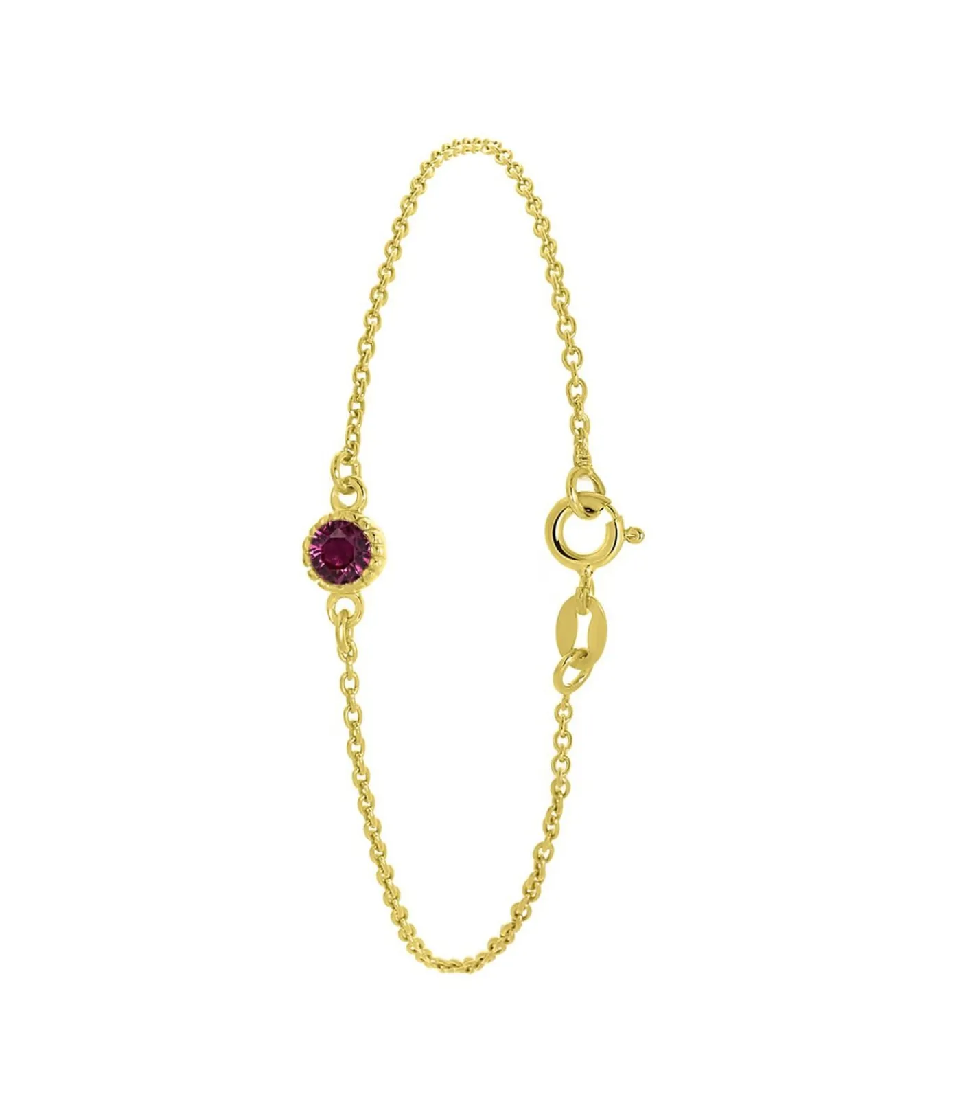 DAMES Lucardi Armband Zilver 19 cm - Goudkleurig