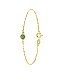 DAMES Lucardi Armband Zilver 19 cm - Goudkleurig