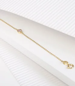 DAMES Lucardi Armband Zilver 19 cm - Goudkleurig