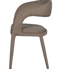 Online Arms Eetkamerstoelen - Polyester - Bruin - Set van 6 Stoelen