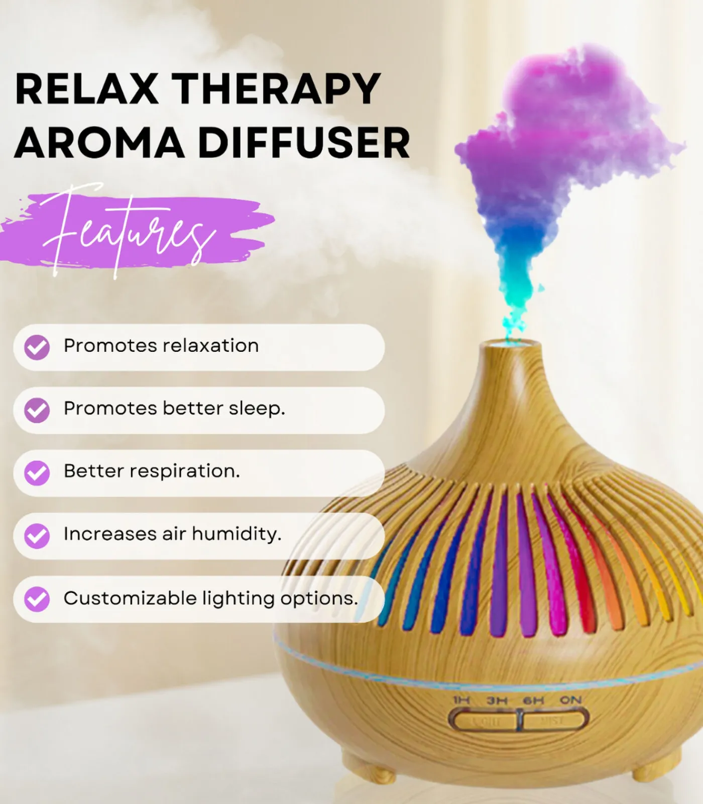 Erth Skin London Aroma Diffuser Relax Therapie