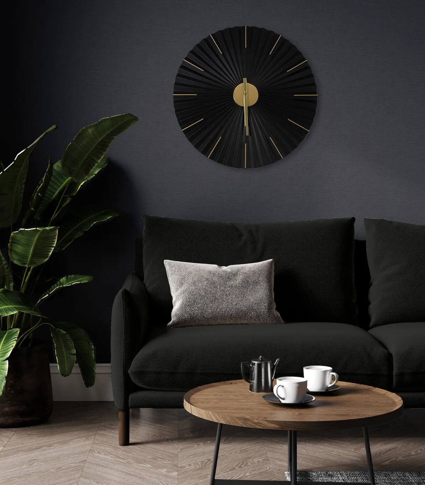 Art for the Home Klok - origami - 59x59