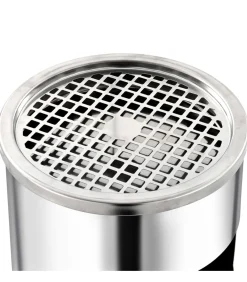 vidaXL Asbak/prullenbak Hotel 30 L roestvrij staal