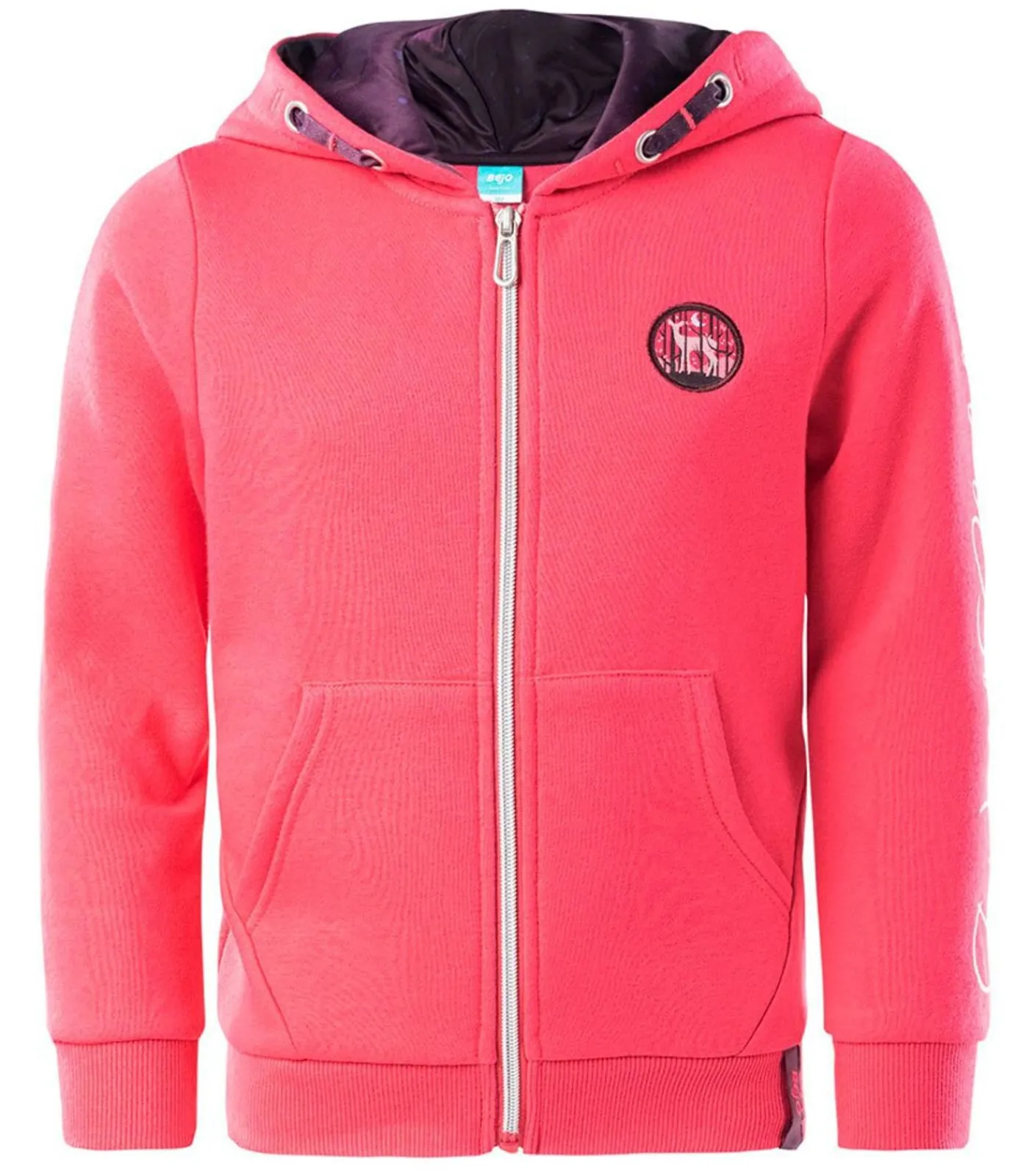 Kinderen Bejo ASHIRA - Trui met kap Met Volledige Ritssluiting - Donker Roze