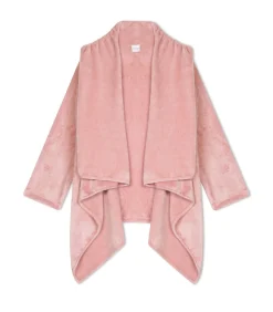 Clearance Asymmetrische jas van flanellen pluche ESSENTIEL 179 DAMES Loungewear