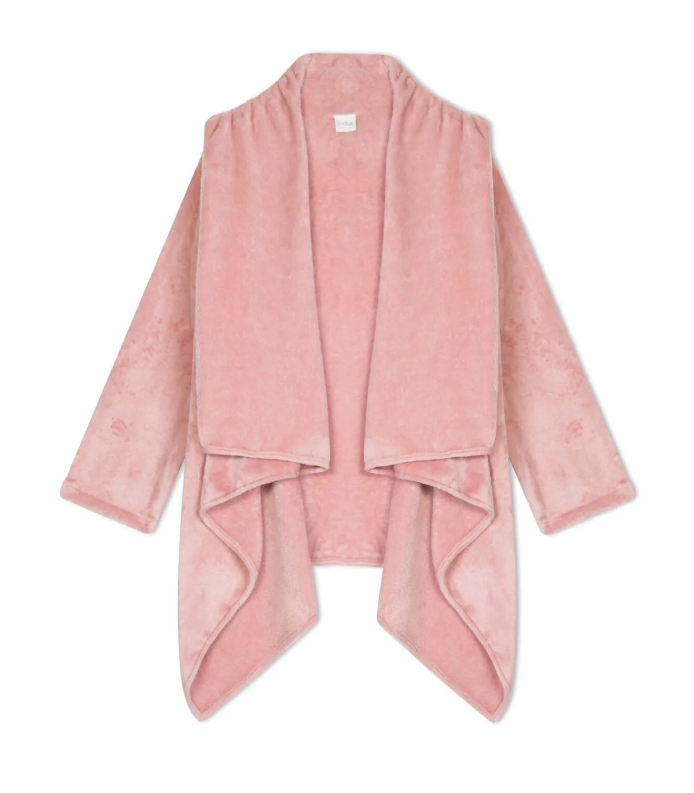 Clearance Asymmetrische jas van flanellen pluche ESSENTIEL 179 DAMES Loungewear