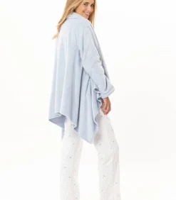 DAMES LE CHAT Asymmetrische jas van flanellen pluche ESSENTIEL 179