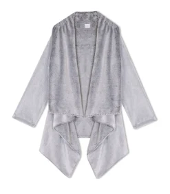 DAMES LE CHAT Asymmetrische jas van flanellen pluche ESSENTIEL 179