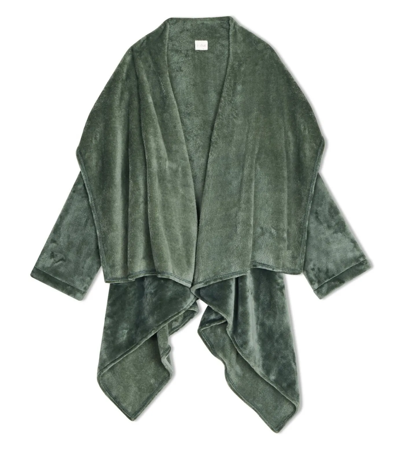 DAMES LE CHAT Asymmetrische jas van flanellen pluche ESSENTIEL 179