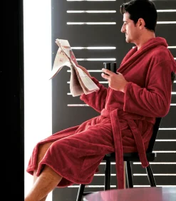 DAMES Blanc des Vosges ATHENA Piment- Badjas unisex microvezel