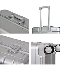 Eminent Gold Athens Middelgrote Aluminium Koffer 4 Wielen