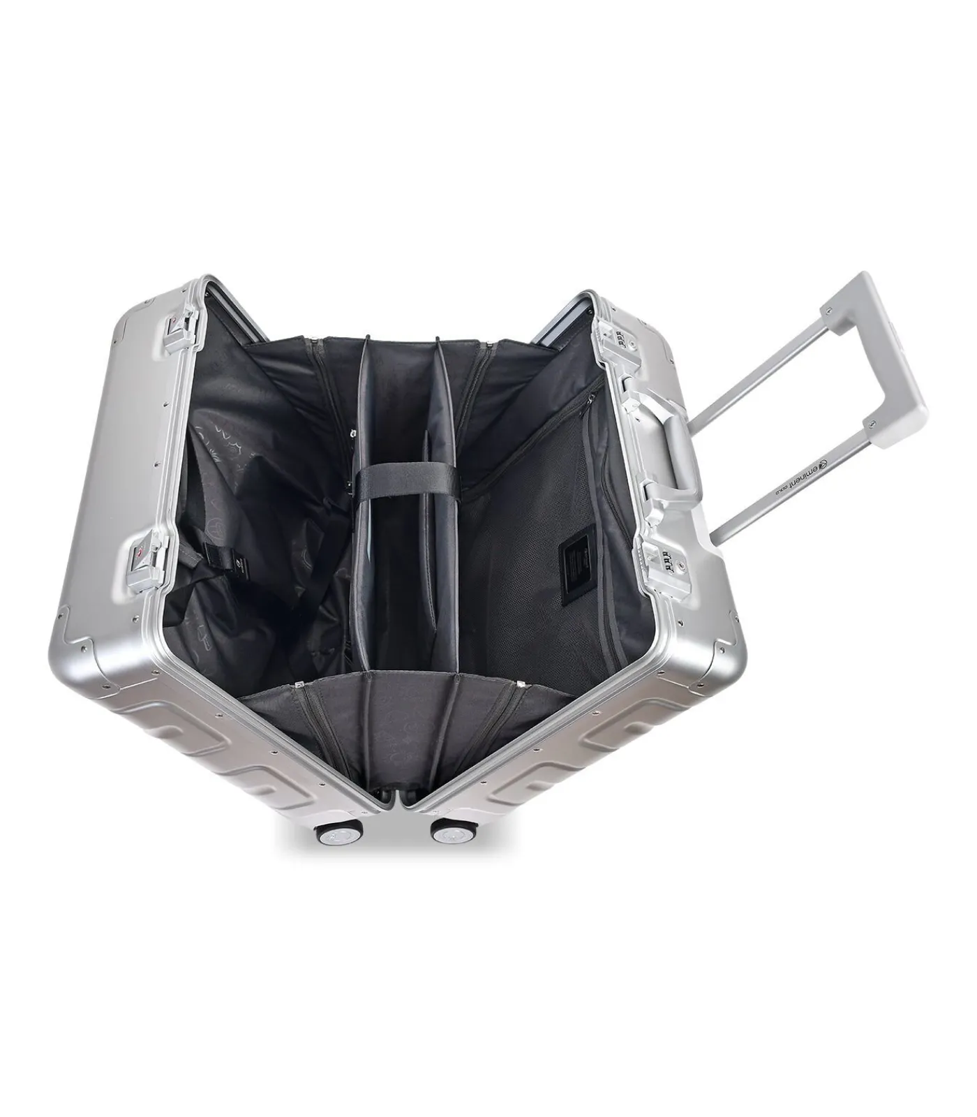 Discount Athens Pilot Koffer 4 Wielen Zilveren Trolleys