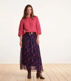 New Aubergine riem met Western gesp DAMES Riemen