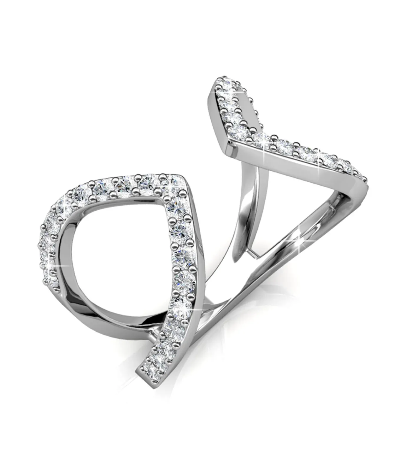 DAMES MYC-Paris Aurora ring - Oostenrijks kristal van zeer hoge kwaliteit