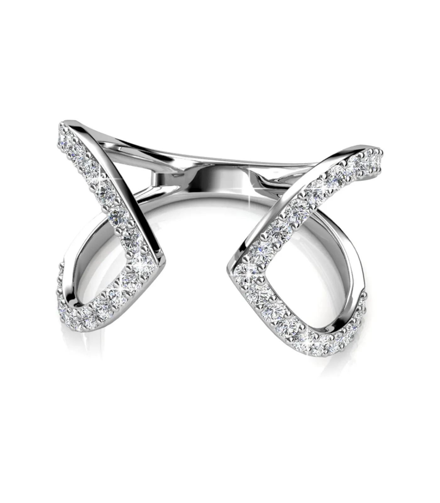 DAMES MYC-Paris Aurora ring - Oostenrijks kristal van zeer hoge kwaliteit