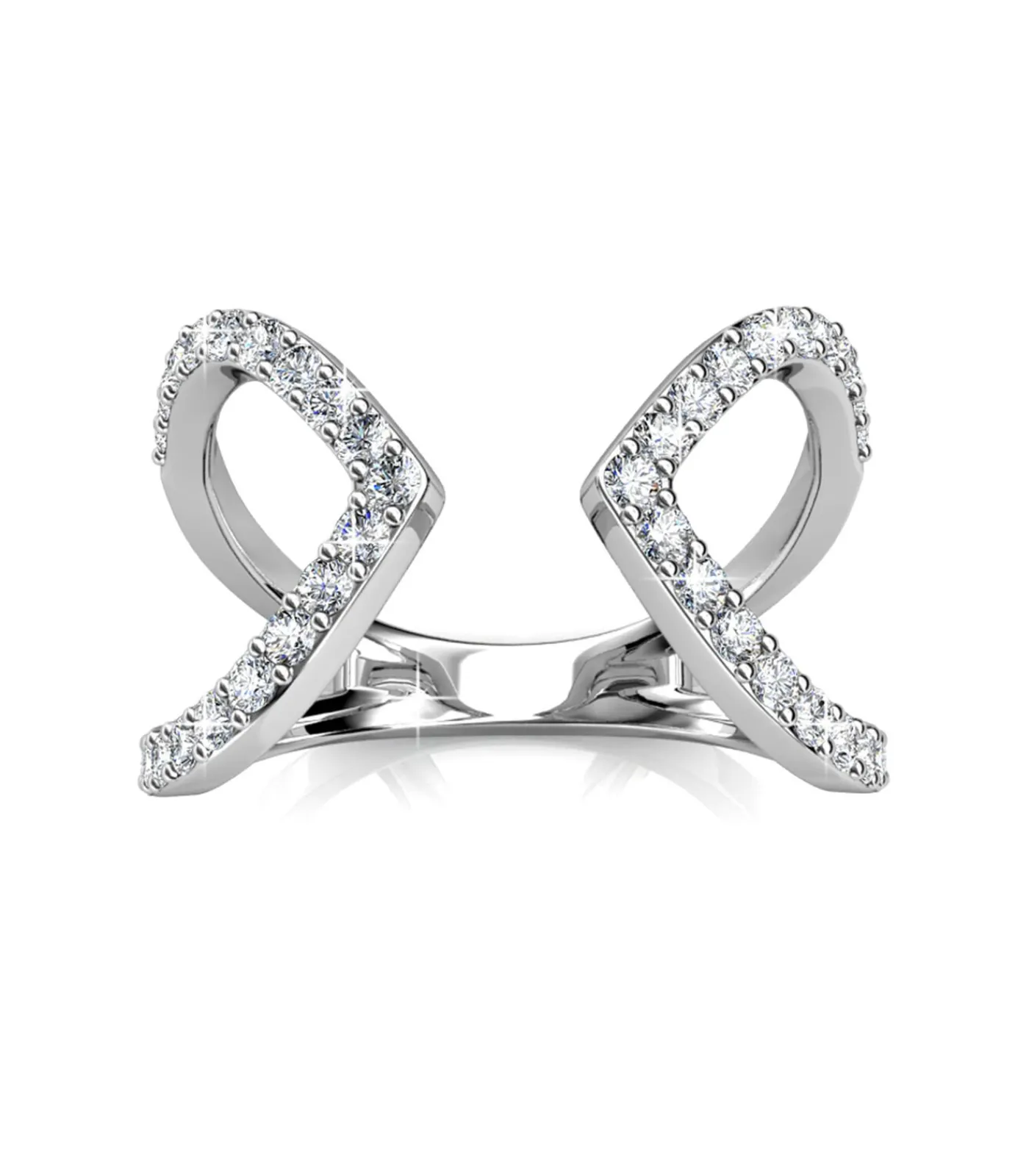 DAMES MYC-Paris Aurora ring - Oostenrijks kristal van zeer hoge kwaliteit