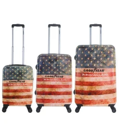 Best Authentic Reiskofferset cm (S/M/L) 8 wielen Trolleys