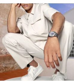 Heren FESTINA Automatisch horloge Rivé Swiss Made Silver & Blue