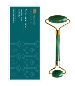 Outlet Aventurijn Jade Kalmerende Energie Gezichtsrollers (Goudkleurig Handvat) Gezichtsverzorgings Accessoires
