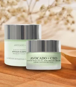 London Botanical laboratories Avocado slaapmasker + avocado oogcrème