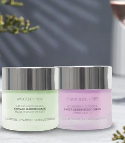London Botanical laboratories Avocado-slaapmasker + bakuchiol-nacht Anti-Aging