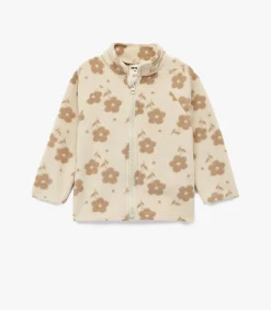 Kinderen Koton Baby sweatshirt bloemenpatroon rits