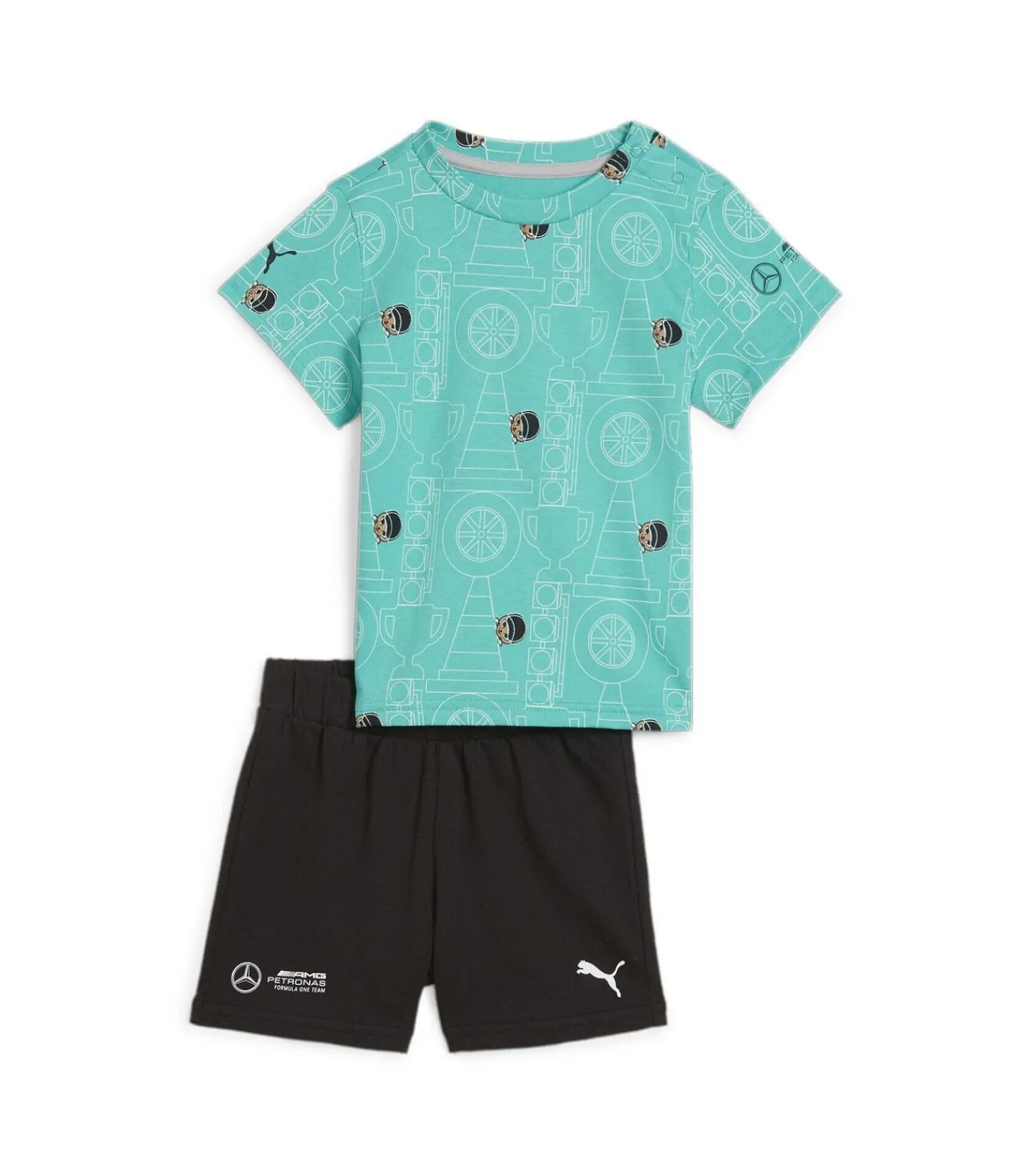 Outlet Babyset met patroon Mercedes-AMG Petronas F1® Kinderen Bodysuits & One-Pieces