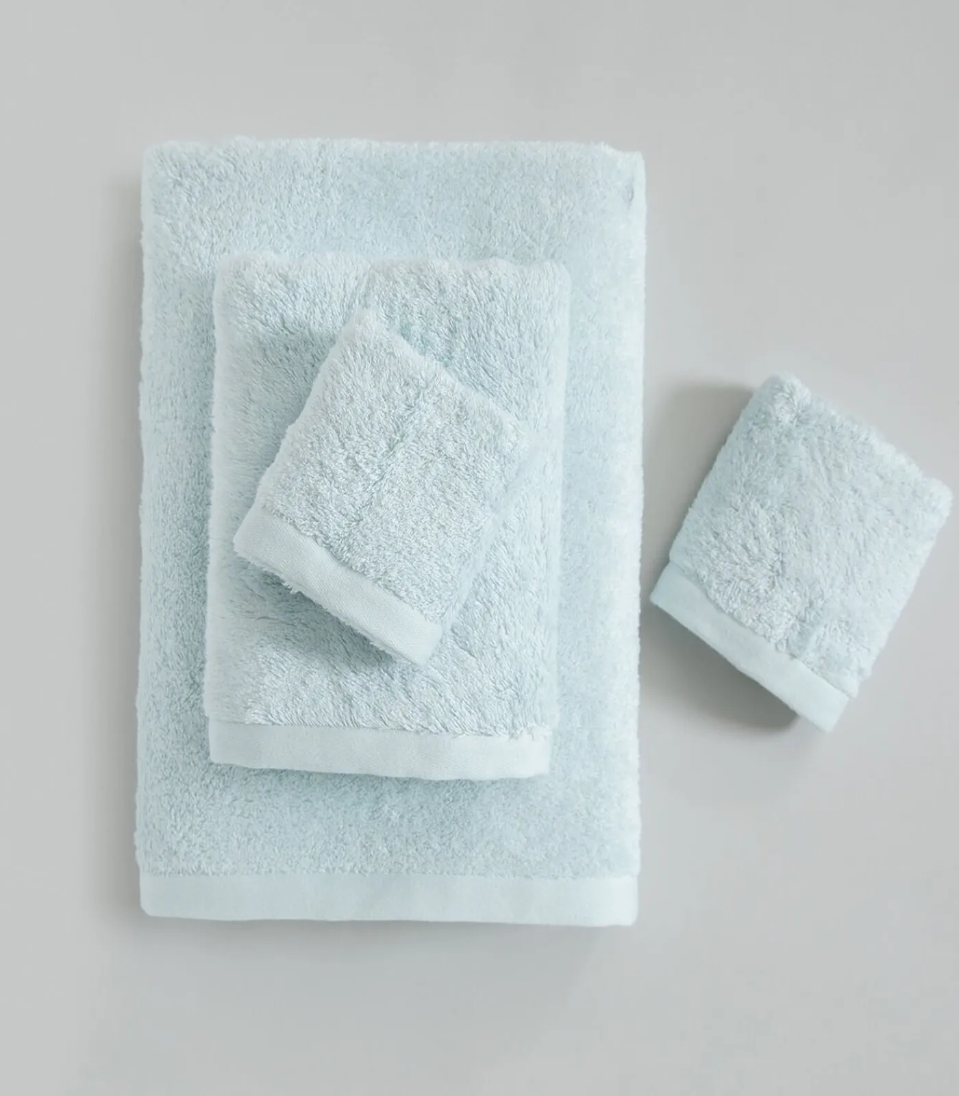 Badhanddoek Solid 85x150 cm Lichtblauw Handdoeken