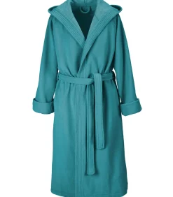 Badjas Reese, Artic Blauw - M - Unisex - Katoen/Polyester DAMES Badjassen