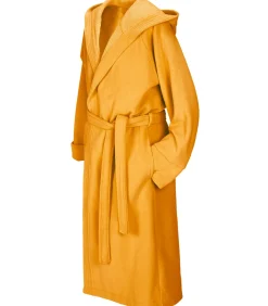 DAMES Mood!t Badjas Reese, Sunshine geel - M - Unisex - Katoen/Polyester