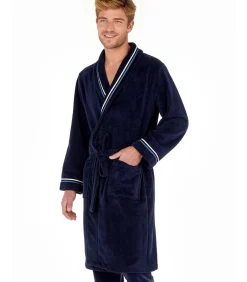 Clearance badjas transat bathrobe navy Heren Badjassen