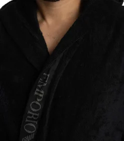 Sale Badjas Van Badstof Met Logo-Afwerking Heren Badjassen