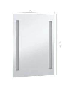 vidaXL Badkamerspiegel LED 60x80 cm