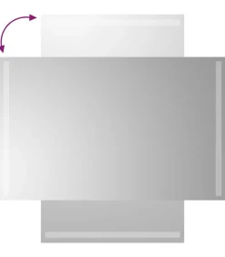 vidaXL Badkamerspiegel LED 50x80 cm