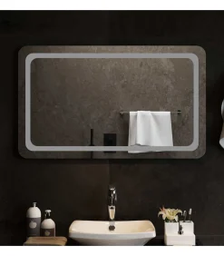 vidaXL Badkamerspiegel LED 100x60 cm