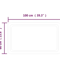 vidaXL Badkamerspiegel LED 100x60 cm