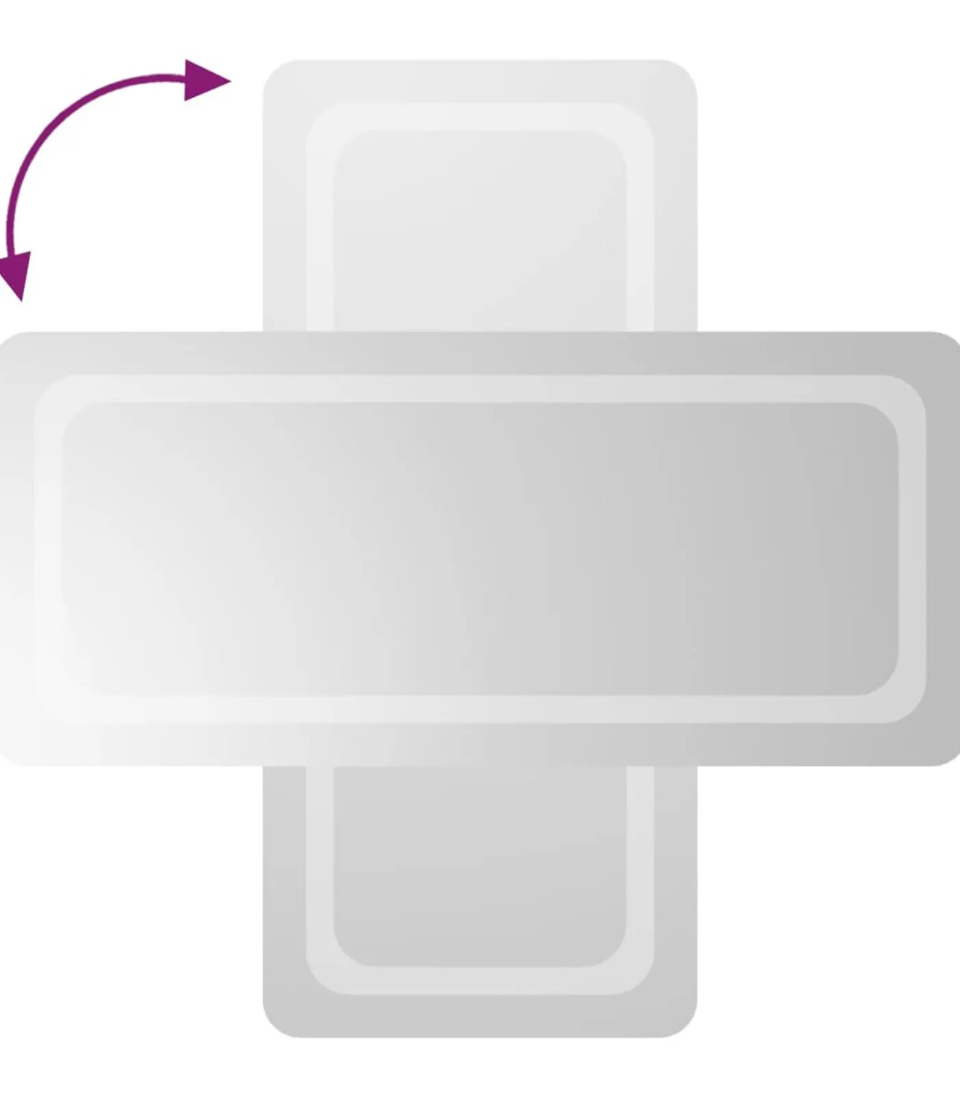 vidaXL Badkamerspiegel LED 40x90 cm