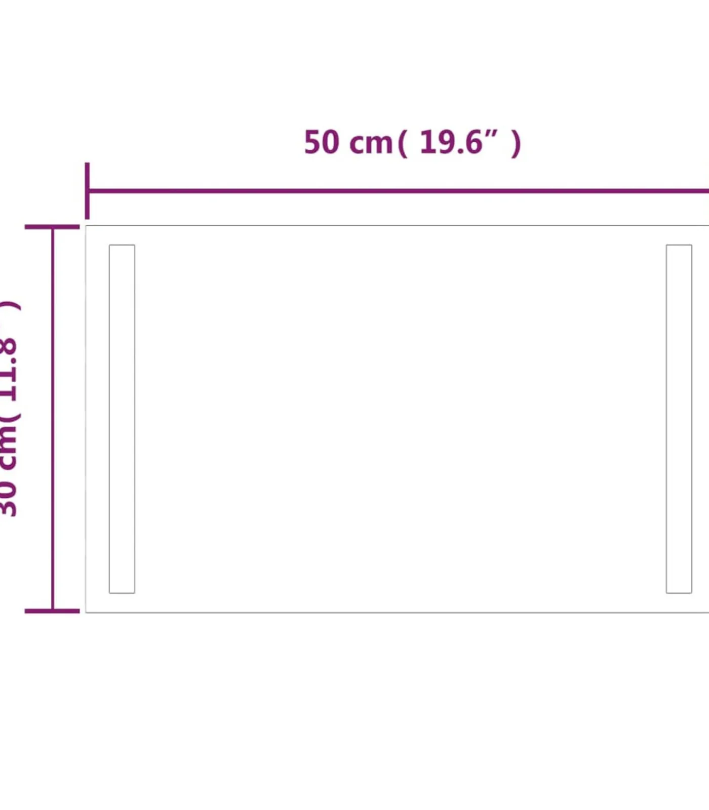 Best Badkamerspiegel LED 30x50 cm Spiegels