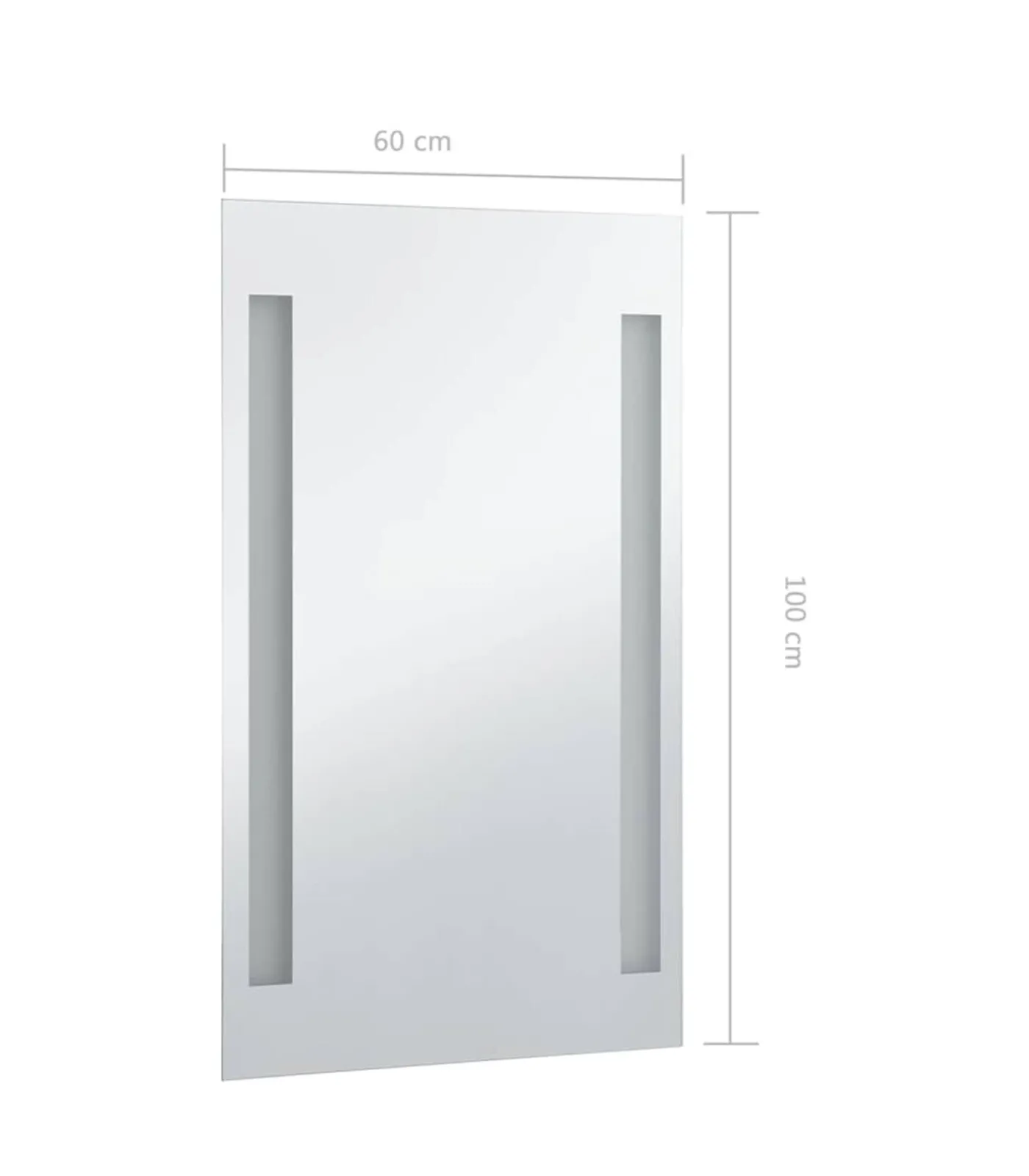 Best Badkamerspiegel LED 60x100 cm Spiegels