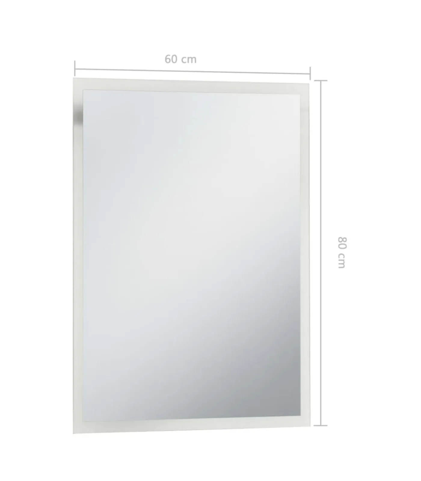 Discount Badkamerspiegel LED 60x80 cm Spiegels