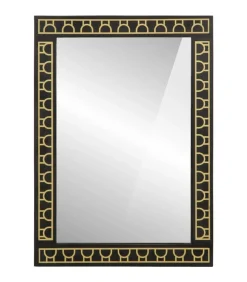 vidaXL Badkamerspiegel 50x70x2,5 cm massief mangohout en glas